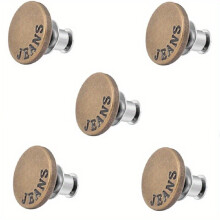 5Pcs Button Pins For Jeans Pant Jean Button Replacement No Sew And No Tools Instant Button Pins For Pants Reusable And Adjustable