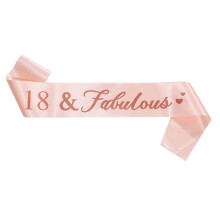 1pc Rose Golden Fabulous Birthday Shoulder Strap Ribbon Colored Party Belt Etiquette Belt Party Decoration For Youth