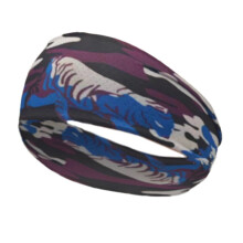 Mens Ice Silk Sports Headband Running Fitness Sweat AbsorptionTurban Camouflage Stretch Breathable Sport Headband