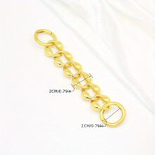 1pc Rhombus Alloy Extension Chain For Mens Bag