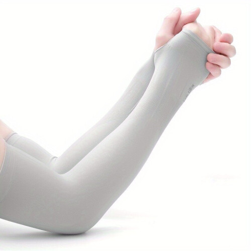 1pair Mens Ice Silk Sunscreen Sleeves