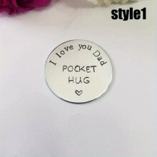 1pc Mens POCKET HUG A Love Token I Love You Dad For Him Fathers Gift