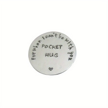 1pc 2pcs Stainless Steel Pocket Hug Love Token For When I Cant Be With You Long Distance Relationship For Men