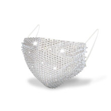 Decorative Face Mask With Artificial Diamond Unisex Mens And Womens Face Mask Four Seasons Multicolor Mask Rhinestone Mask