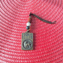 Retro Brass 12 Zodiac Buddha Charms DIY Earrings Bracelets Anklets Necklaces Bag Accessories Key Chain Accessories
