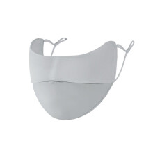 1pc Solid Ice Silk Mask Casual Breathable Sunproof Face Covering Reusable Dustproof Face Mask For Women Outdoor Cycling