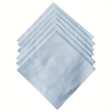 6pcs set 100 Soft Classic Hankie Strips DIY Gentleman Handkerchief Suit Towel Handkerchief Artificial Jewelry DIY Supplies Pure 39