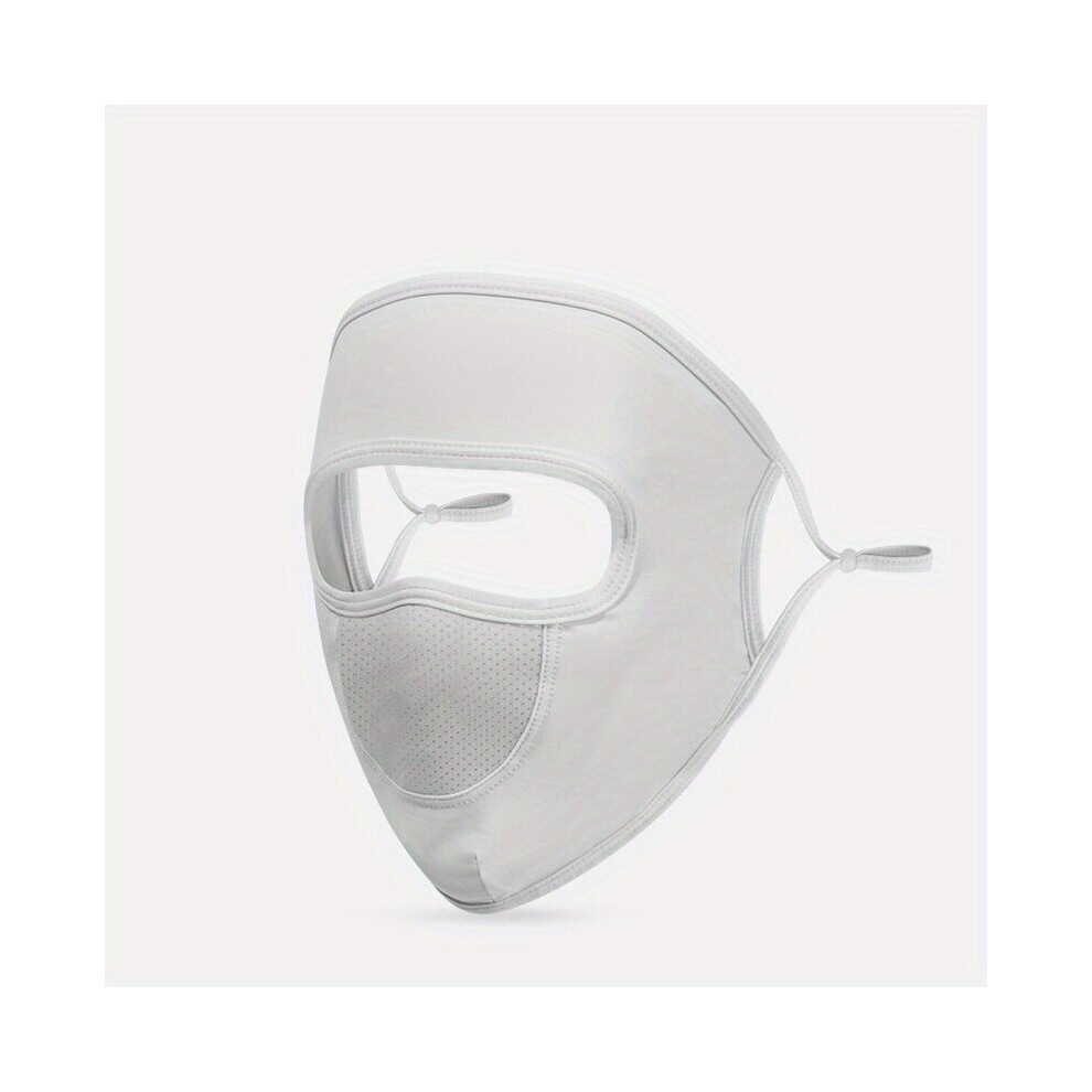 1Pc Full Cover Sunproof Mask Casual Mesh Breathable Uv Protection Balaclava Solid Face Covering For Outdoor Cycling Hiking Multicoloured 885664450176