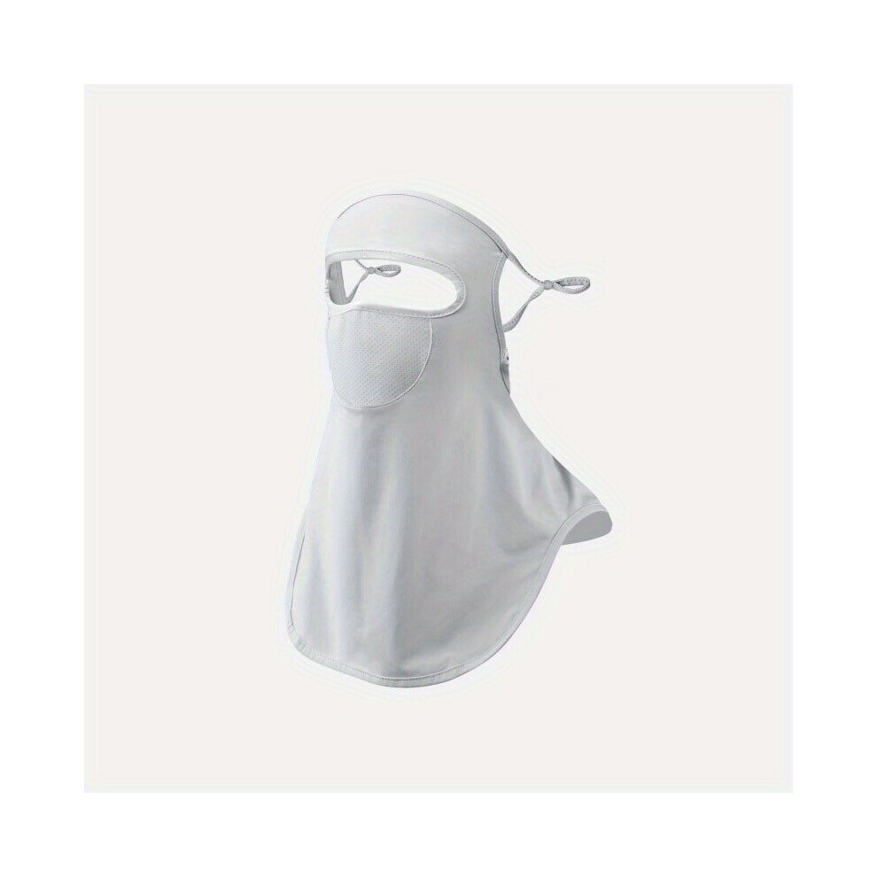Full Cover Sunscreen Mask Elastic Anti Uv Face Covering Thin Breathable Sports Neck Gaiter Washable Casual Veil For Women 885664450350