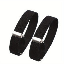 1 Pair Mens Shirt Adjustable Armband Sleeve Garter Bartender Cuff Holder Armbands Anti Slip Shirt Sleeve Holders