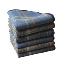6 Pack Mens Sweat Absorbing Lightweight Plaid Handkerchiefs 39