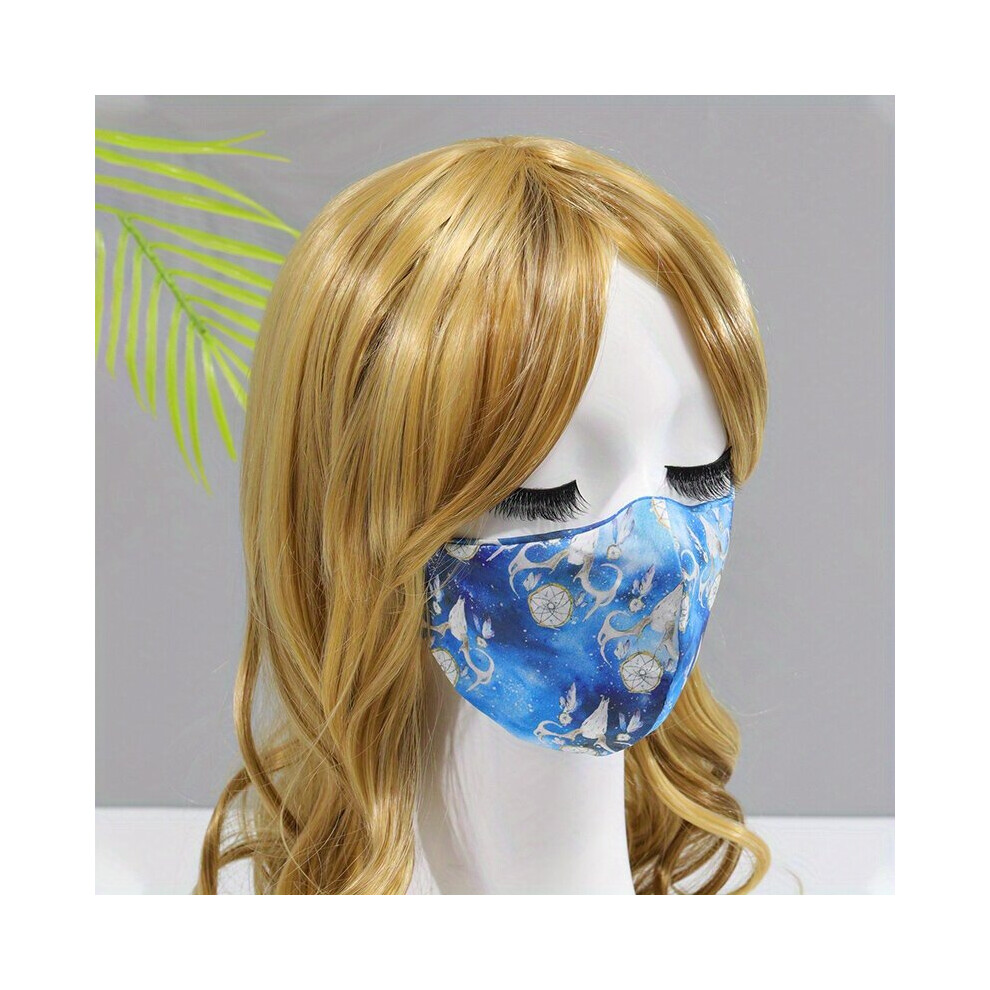 1Pc Cartoon Printed Face Mask Causal Decorative Reusable Washable Mask For Outdoor Half Face Earloop Masks 885664451319