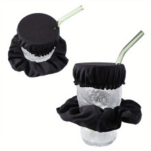 Drink Cover Scrunchies Scrunchie With Drink Cover Reusable Washable Drink Cover Scrunchies For Party Club Use
