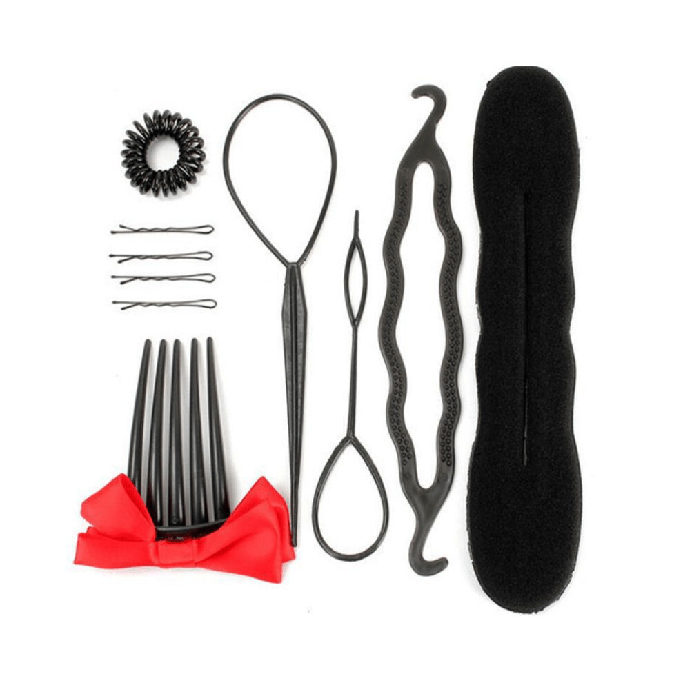 4pcs 10pcs Hair Braiding Tool Set Hair Bun Maker Braiding Styling Disk Tools DIY Accessories Hair Combs Hairpin
