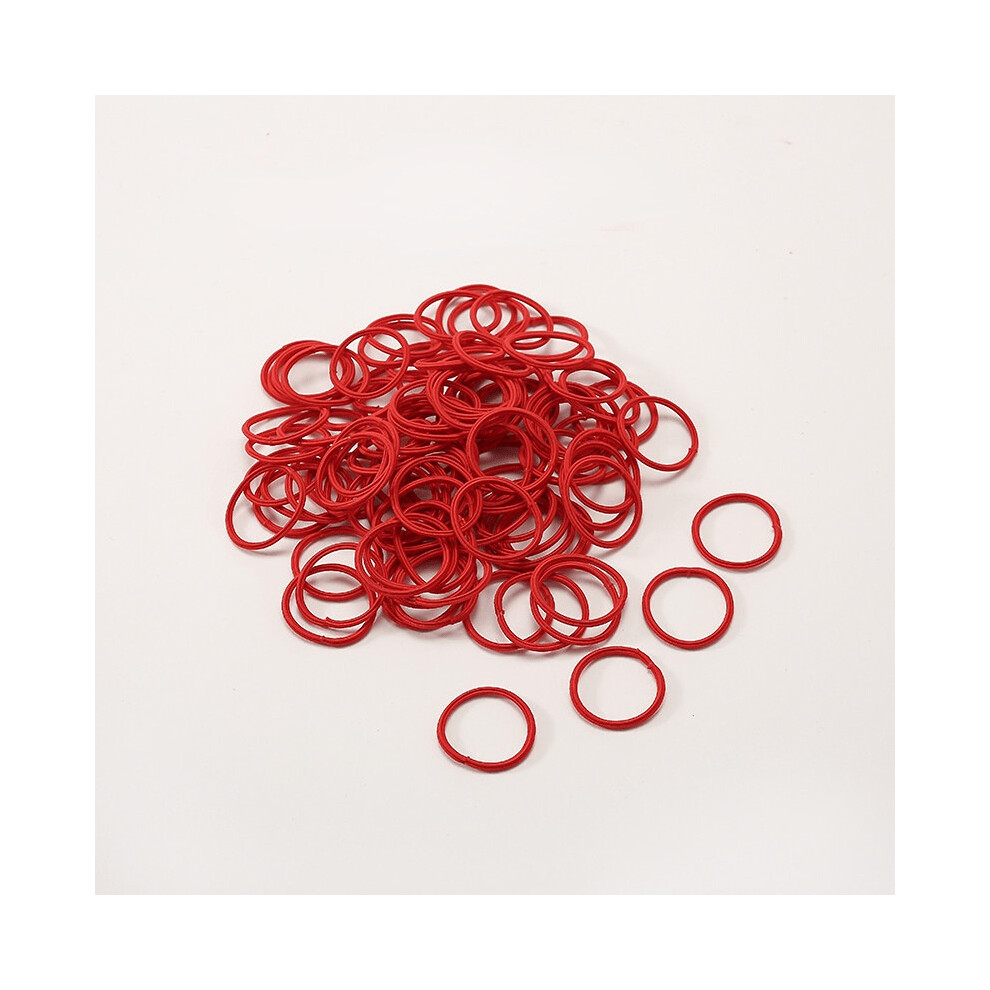 Chinese Year Red Hair Tie Skinny Hair Rope Elastic Ponytail Holder Hair Accessories Women Girls Kids Toddlers-image-OPC-PC2GRDJ-NEW