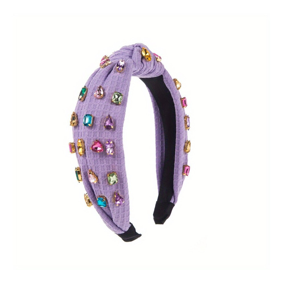 Baroque Crystal Headband Cross Knotted Head Hoop Wide Criss Cross Headdress Boho Hair Band For Women Girls-image-OPC-PC2GSXZ-NEW