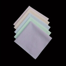 5pcs 60S Cotton Square Scarf Solid Small Handkerchief Casual Hankies Soft Pocket Scarf For DIY