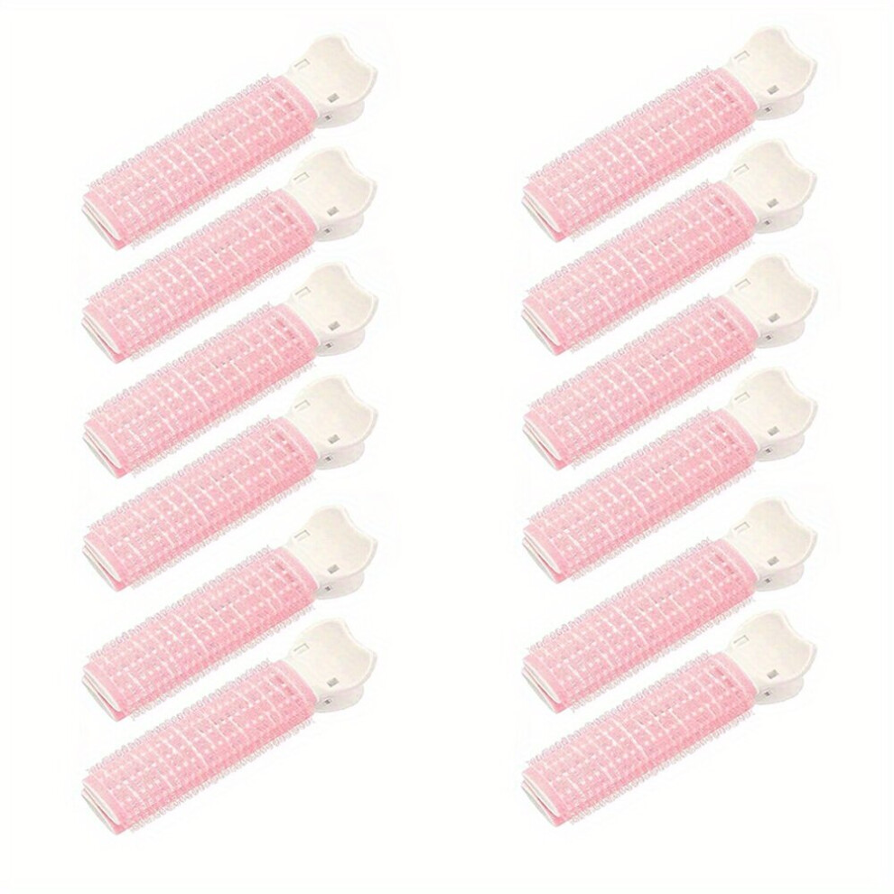 12PCS Hair Rollers With Clip Volumizing Hair Root Clips Bangs Curler Hair Styling Accessories Tool Portable Hair Volume Clip