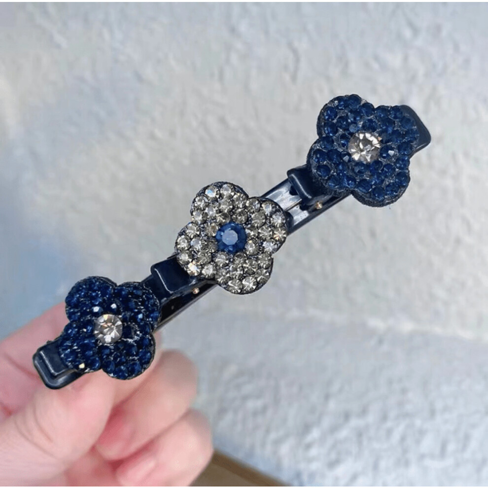 Four Leaf Clover Duckbill Clip Glitter Rhinestone Hair Clip For Women Side Clamp Hair Accessories Braiding Hair Clip For Girls-image-OPC-PC2GSJM-NEW