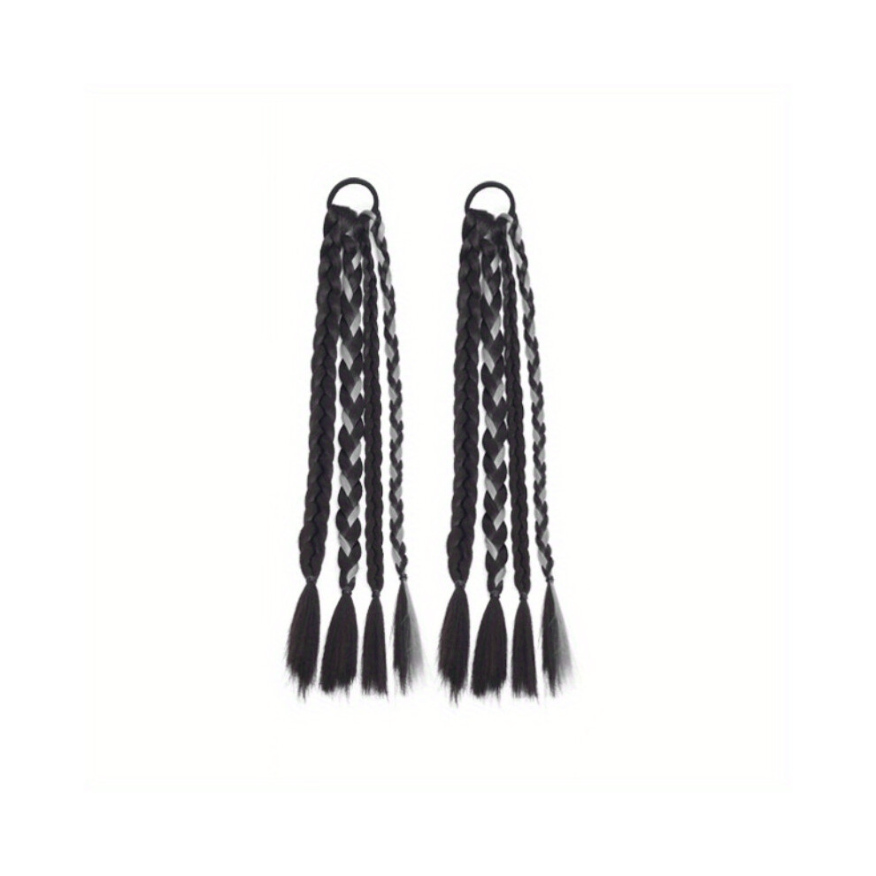 Wig Braid Sweet Simulation Boxing Braid Hair Double Ponytail Strap Dreadlock Hair Tie