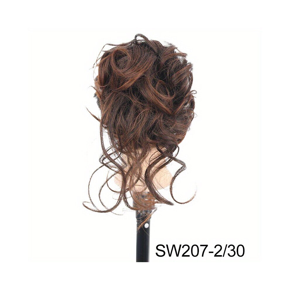 Synthetic Curly Hairpiece Hair Claw Wig Bun Hair Claw Nonslip Chignon Shark Claw Women Girls Hair Claw