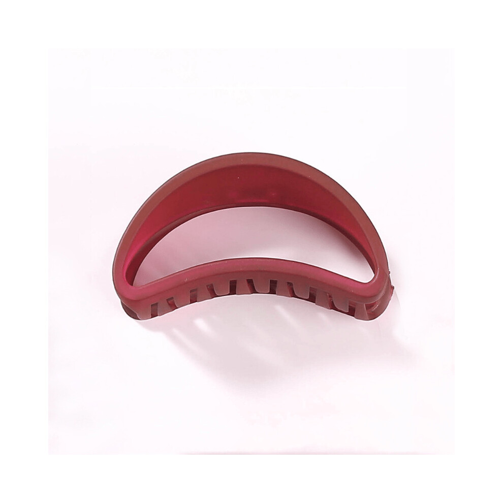Frosted Hair Clip Semi Round Hair Clip Hair Claw Ponytail Clip Headwear For Women Girls-image-OPC-PC2H72F-NEW