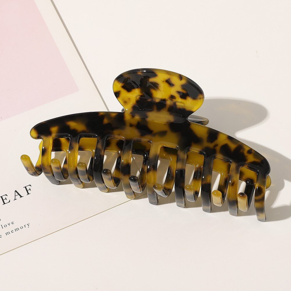 Leopard Print Large Acetate Acrylic Hair Claw Clip All match Hair Accessories For Women Girls-image-OPC-PC2H9PQ-NEW