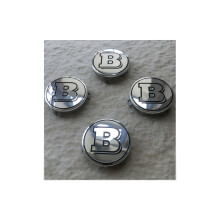 4pcs Brabus Silver Mercedes Benz Wheel Centre Caps 75mm Hub Badges