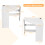 Costway Home Office Computer Desk Corner Table Triangular Makeup Vanity Desk 2