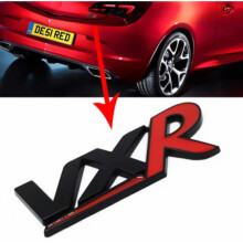 Metal VXR Emblem Black & Red for Vauxhall Opel Adam Astra Corsa Insig