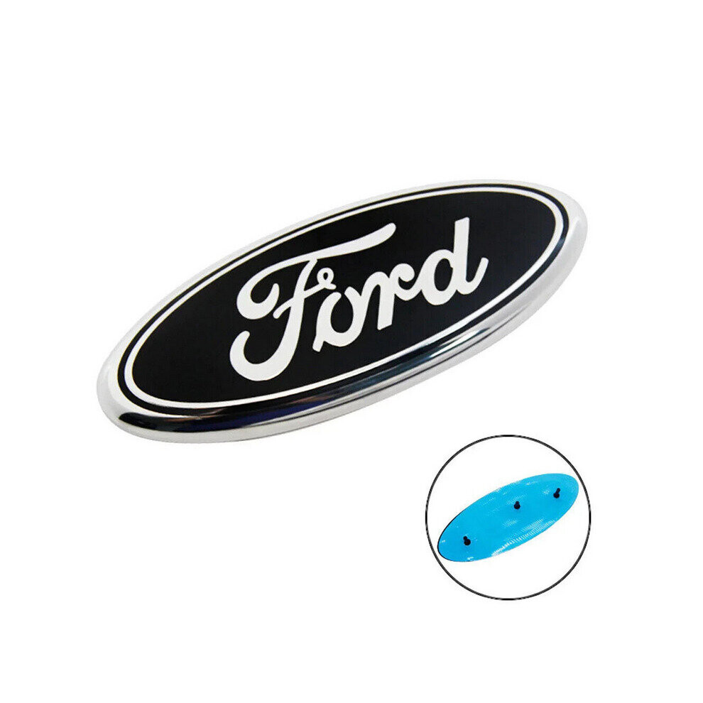 9 Inch 2004-2014 Ford Black Oval Front Grille Or Rear Tailgate Emblem