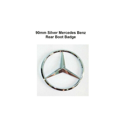 Mercedes Benz Chrome Star Trunk Emblem 90mm