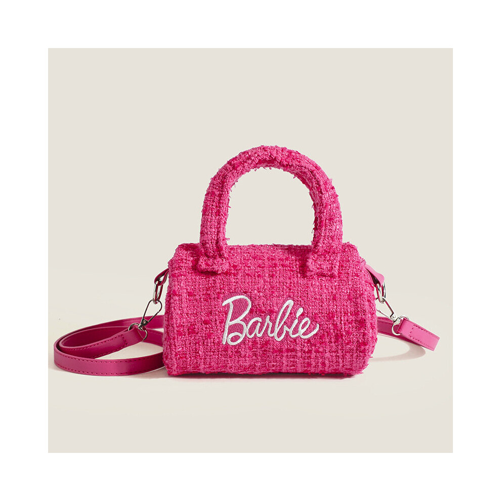 Zhike Barbie Handbags Female Trendy Niche Pillow Bag Crossbody Bag Cylindrical Handbag Crossbody Bag
