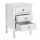 White 3 Drawers Bedside Table Night Stand Bedroom Storage Cabinet 9