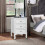 White 3 Drawers Bedside Table Night Stand Bedroom Storage Cabinet 3