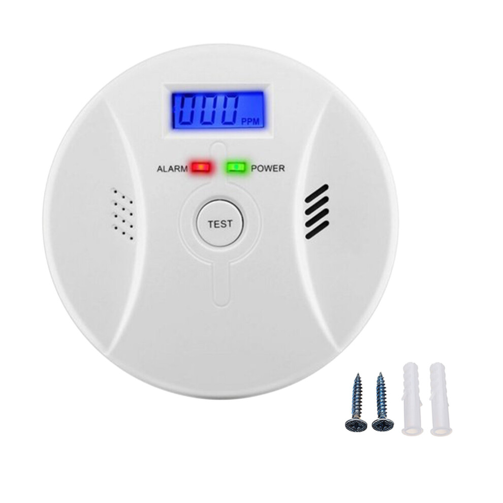Carbon Monoxide Smoke Alarm CO2 Sensor Gas Home Detector Poisoning LCD Indicator