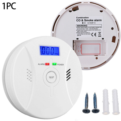 Carbon Monoxide Smoke Alarm CO2 Sensor Gas Home Detector Poisoning LCD Indicator 2
