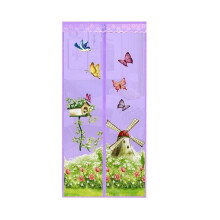 ( Purple, 90*210cm) Magic Curtain Door Mesh Magnetic Fastening Mosquito Fly Bug Insect Net Screen