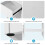 Costway Modern Computer Desk Table w/ Keyboard Tray Drawer Shelves Workstation 7