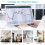 Costway Modern Computer Desk Table w/ Keyboard Tray Drawer Shelves Workstation 3