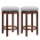 Casart Set of 2 Counter Height Stool Swivel Backless Bar Stool Padded Stool 1