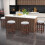 Casart Set of 2 Counter Height Stool Swivel Backless Bar Stool Padded Stool 6