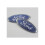2pcs For Ford Badge Oval Blue/chrome 115x 45mm Front/rear Emblem 4