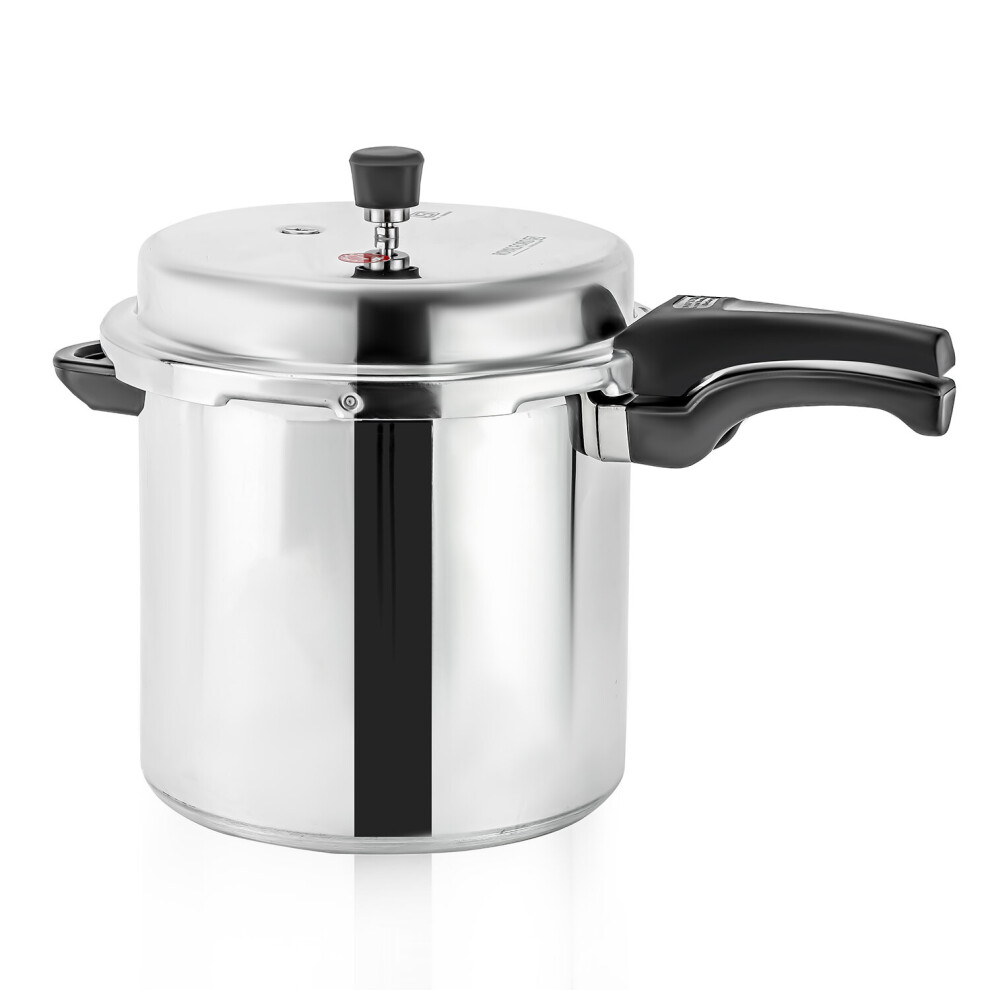 12L Pressure Cooker Lightweight Aluminium Casserole Stock Pot Kitchen