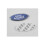 2pcs For Ford Badge Oval Blue/chrome 115x 45mm Front/rear Emblem 3