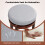 Casart Set of 2 Counter Height Stool Swivel Backless Bar Stool Padded Stool 7