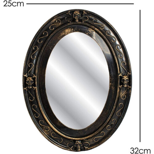 Halloween Haunted Oval Mirror NEW Motion Sensor Speaking Spooky Picture TRIXES 1