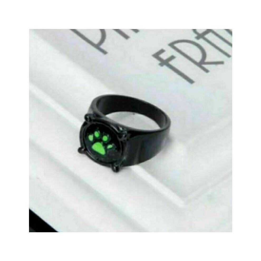 Newjass Miraculous Ladybug Cat Noir Adrien Paw Ring Jewellery Lovelygirl Black
