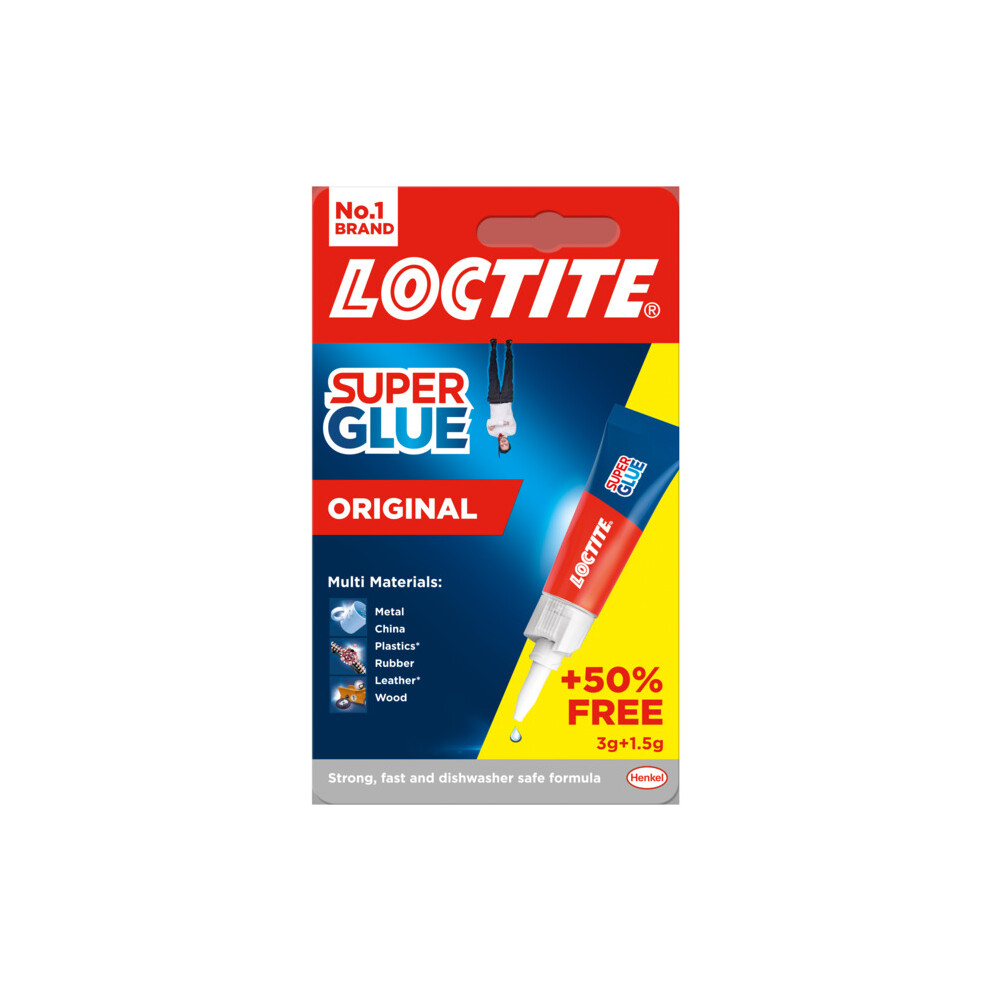 Loctite Super Glue 3g Tube Plus 50% Free