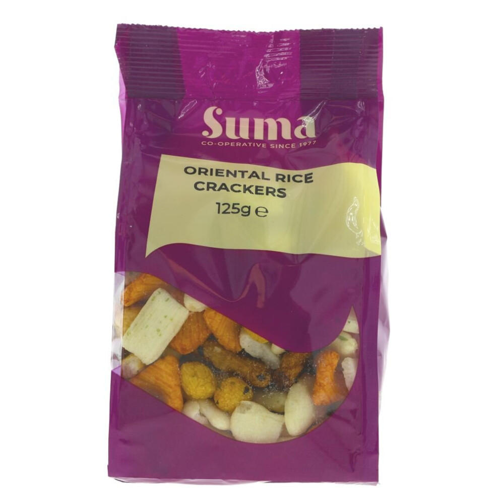 Suma Oriental Rice Crackers 125g (Pack of 6)